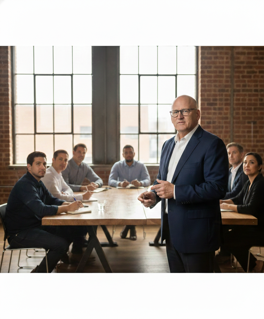 Chuck Rayman leading a business workshop